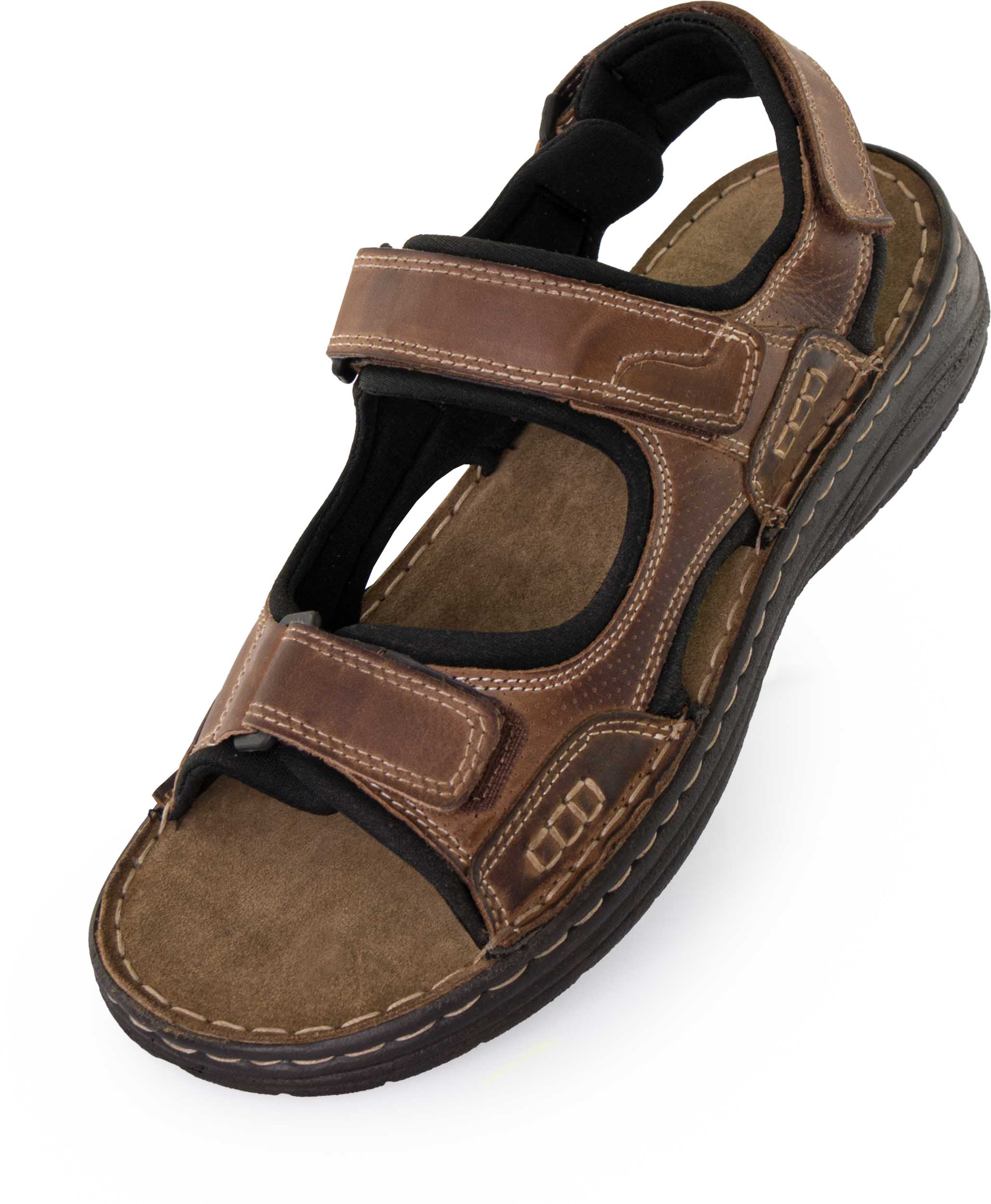 Herrenledersandalen Nell bekommt Kamelbraun 44