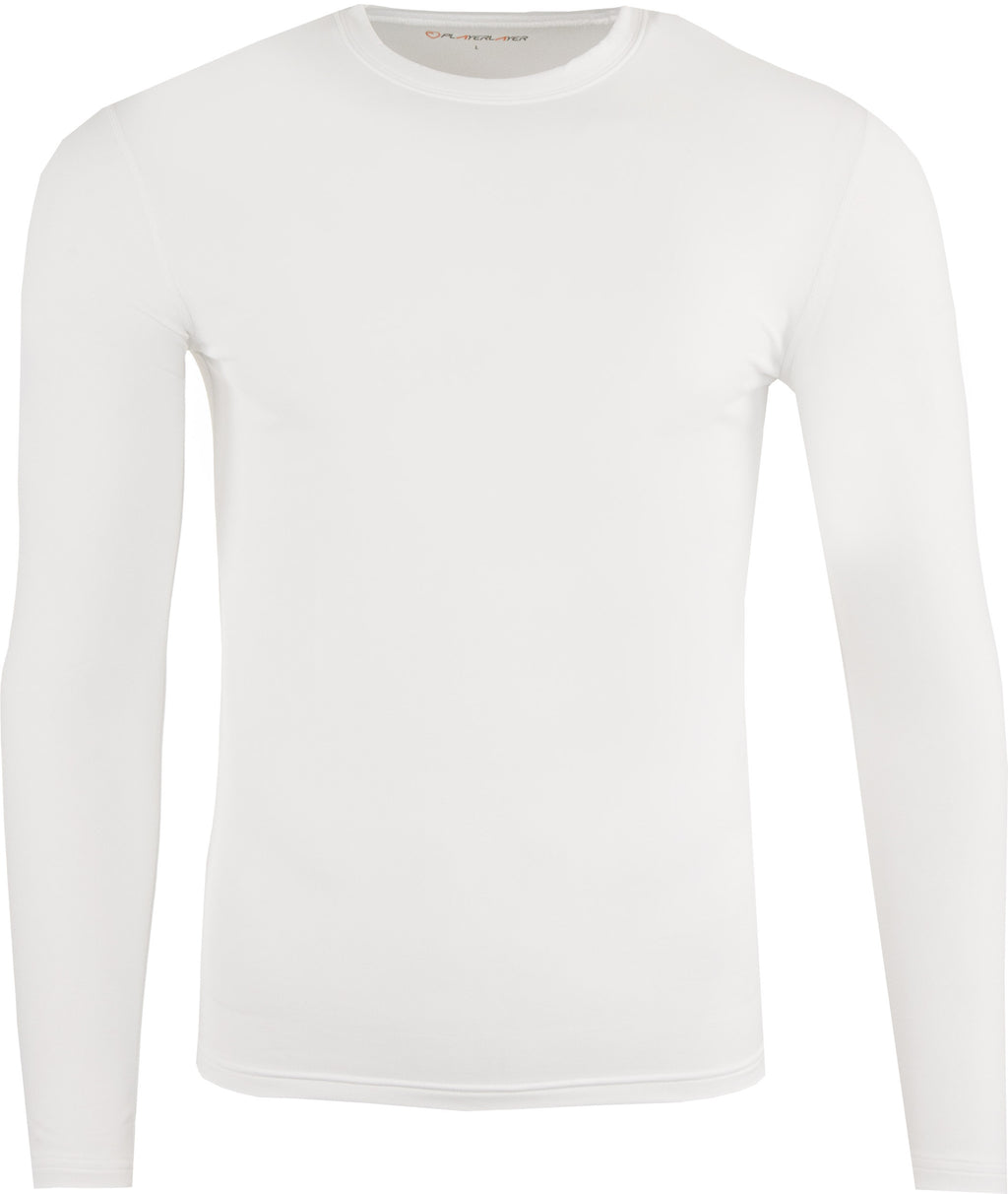 Men's Thermal T-Shirt Playerlayer Crew White, Xs