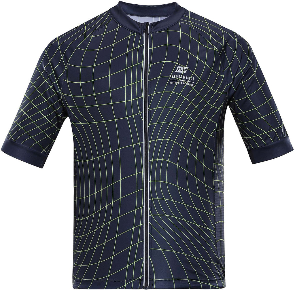 Men's Cycling Jersey Alpine Pro Sagen Mood Indigo 2Xl