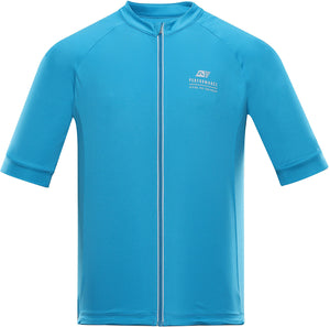 Men's Cycling Jersey Alpine Pro Sagen Neon Blue M