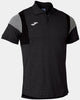 Sports T-shirt Joma Sleeve Polo Melange Gray M