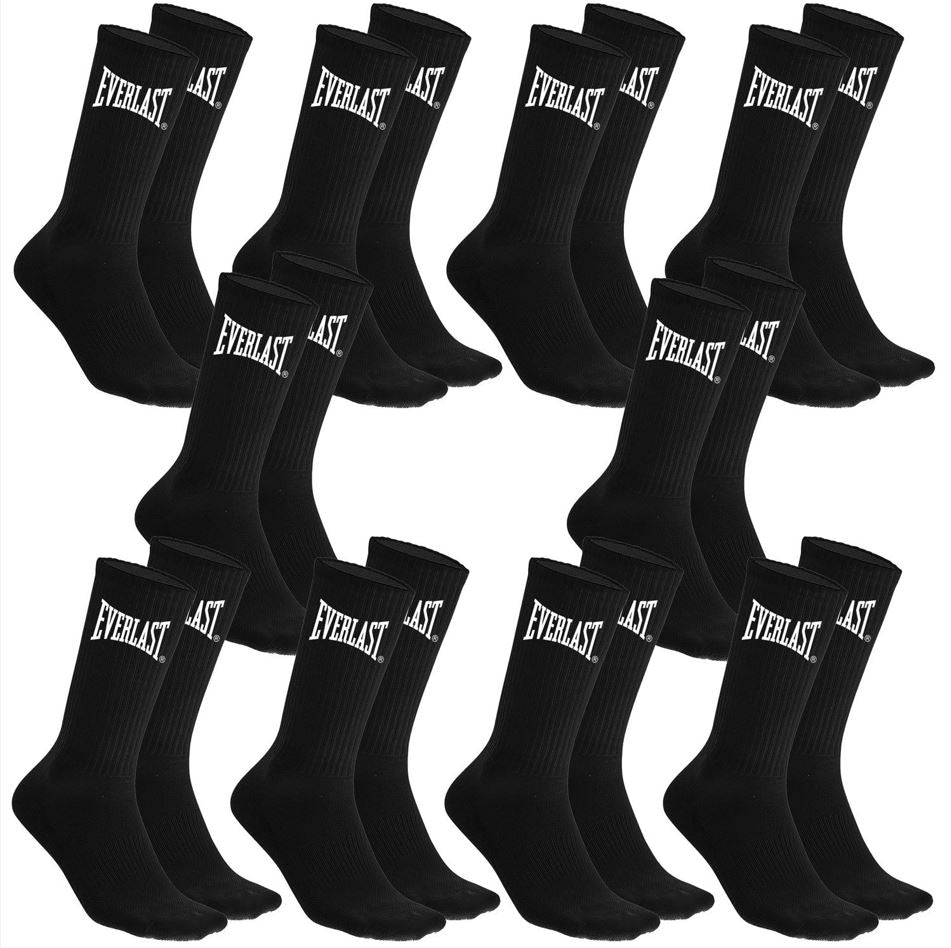 Everlast Men Tennis Socks 10-Pack Black 39-42