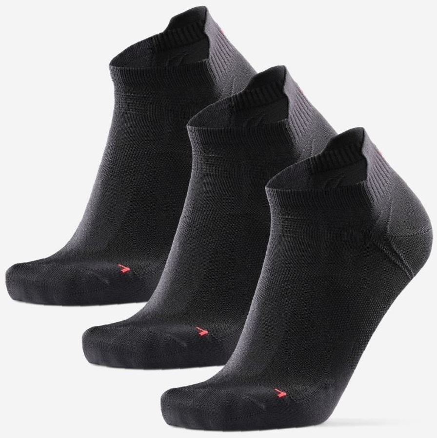 Danish Endurance Low-Cut Pro Running Socks 3-Pack Black 43-47