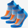 Danish Endurance Low-Cut Pro Running Socks 3-Pack Blue-Orange 39-42