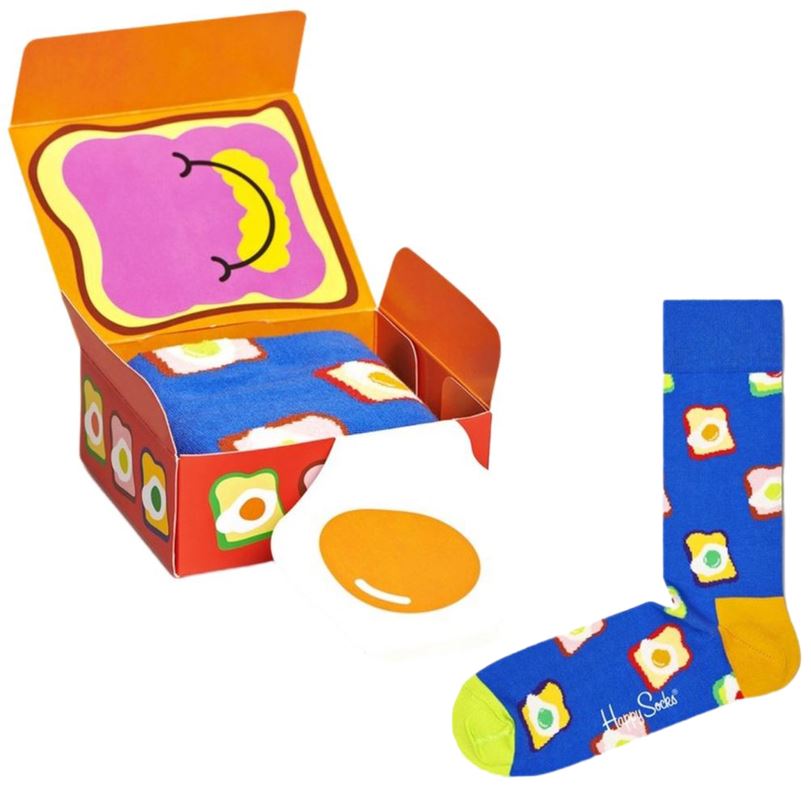Zestaw upominkowy Happy Socks Toasted Egg Socks - Unisex Cotton