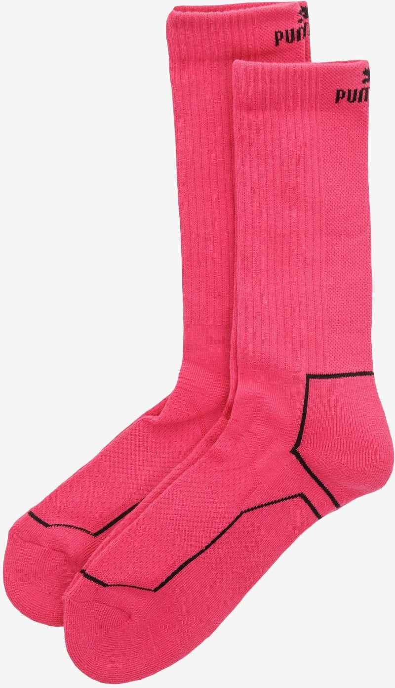 Puma Performance Crew Train 2-Pack Neon Pink Socks 35-38