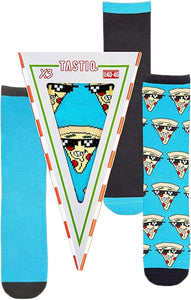 Tastic Unisex Socks 3-Pack Pizza Giftbox, 40-46