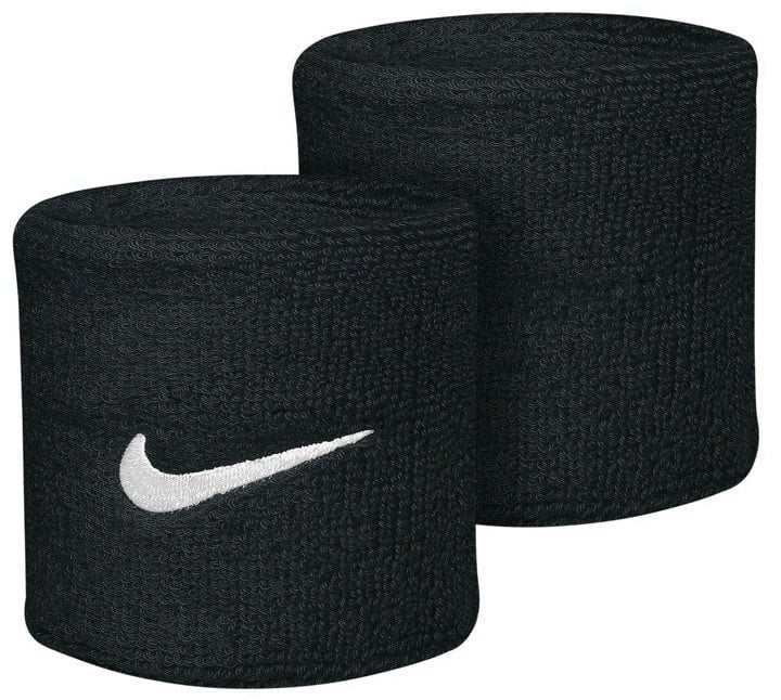 Nike Swoosh Wrist Bands Black-White Black
