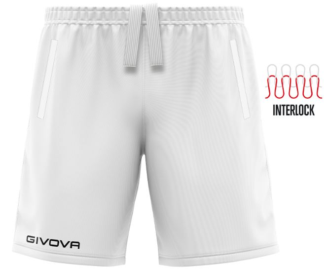 Sports Shorts Givova Pocket White 4Xs