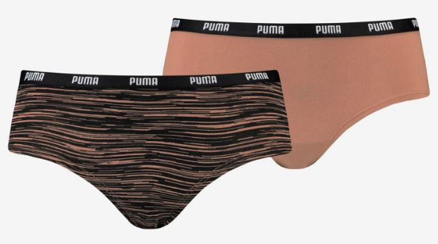 Puma Wms Printed Hipster 2P Packed Caramel, S