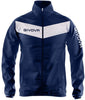 Sports jacket Givova Rain Blue-Bianco, S