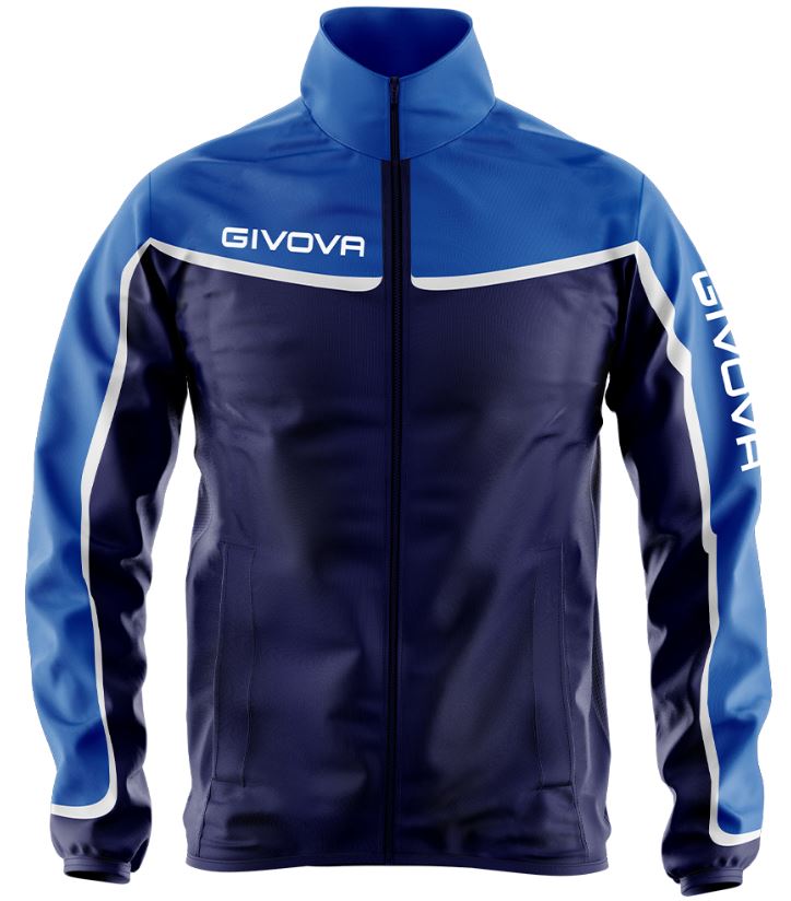 Sports jacket Givova Asia Unisex Royal-Blue, Xs