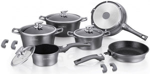 Royalty Line Silver 14-Piece Cookware Set,