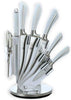 Royalty Line White 8-Piece Knife Set,