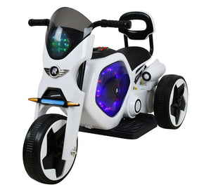 Electric Children's Tricycle Racceway White-Black,