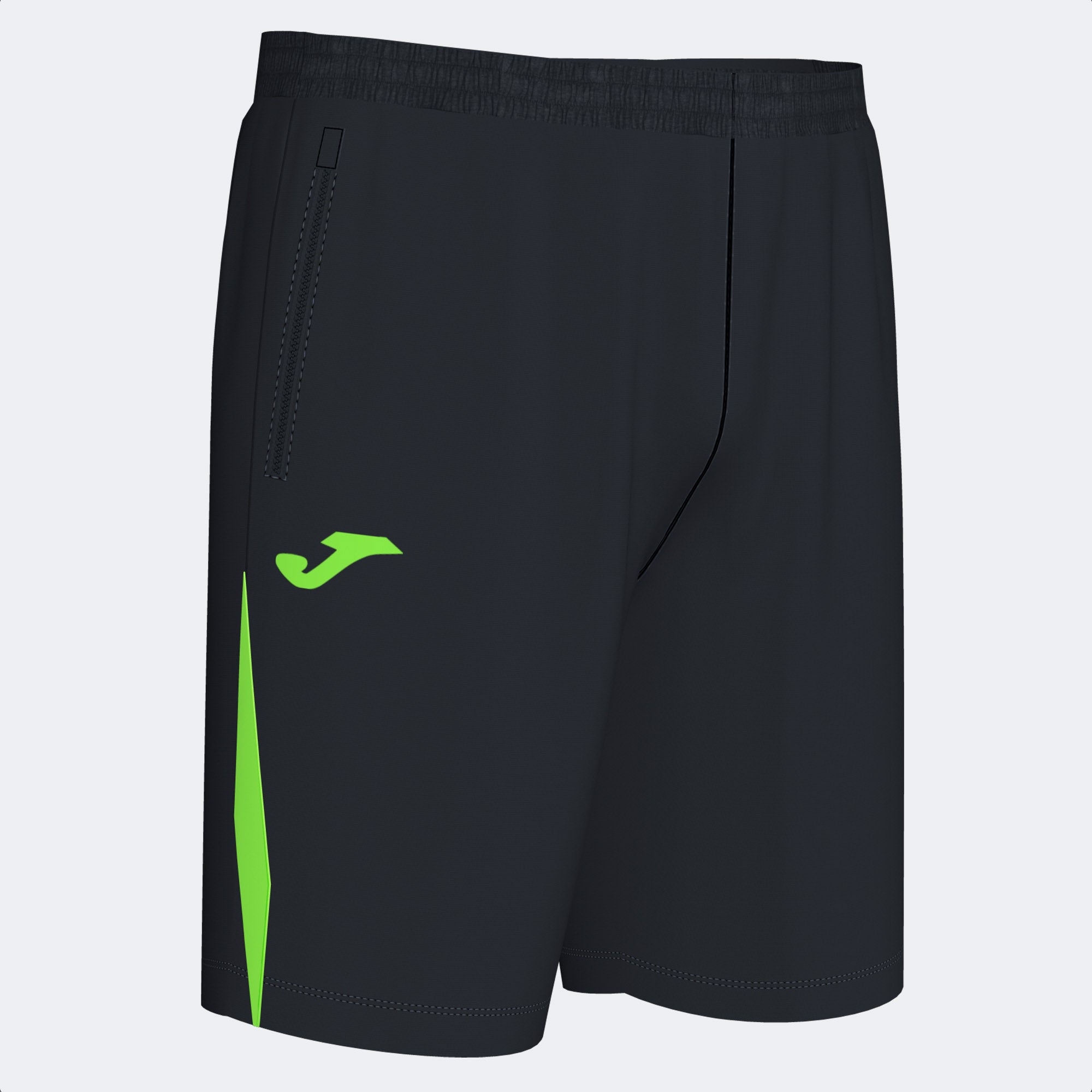 Joma Championship Vii Shorts Black-Fluor Green, Xs