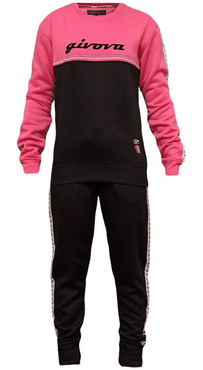 Women's Set Givova Donna Black-Fuxia L