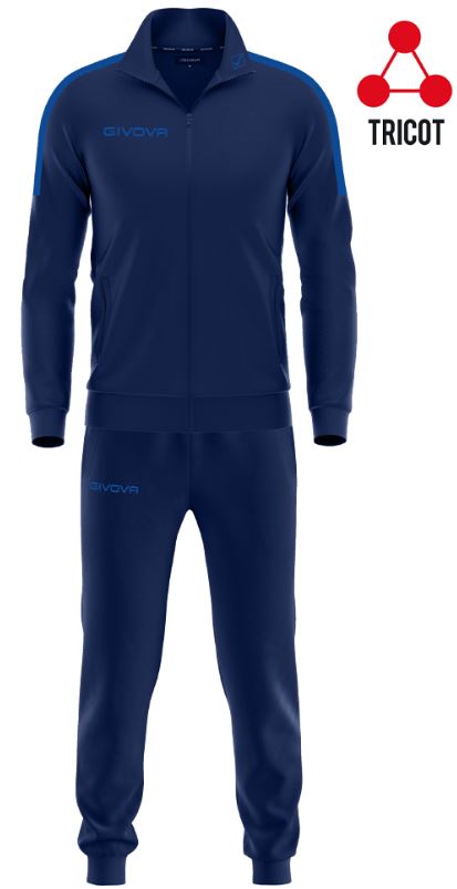 Set Giva Tuta Revolution Blue-Royal 2Xl