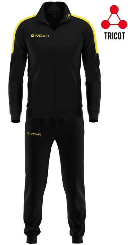 Givova Tuta Revolution Black-Yellow L Set