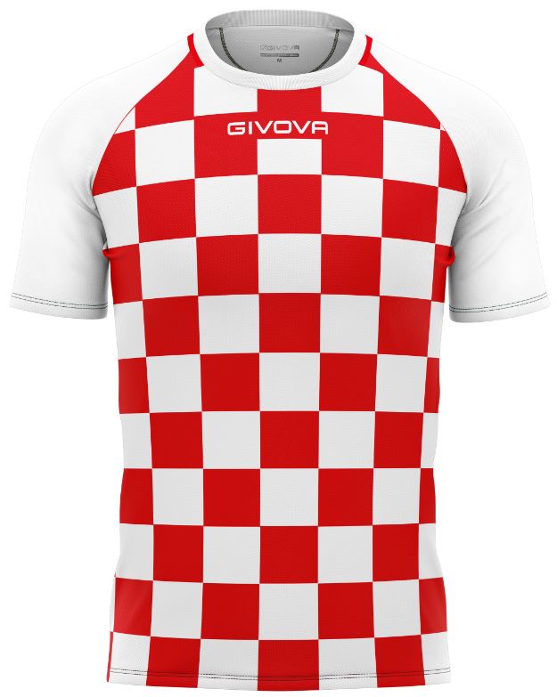 Sports Jersey Givova Dama White-Red Xl