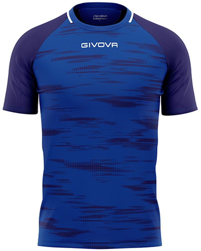 Sports T-shirt Givova Pixel Royal-Blue Xl
