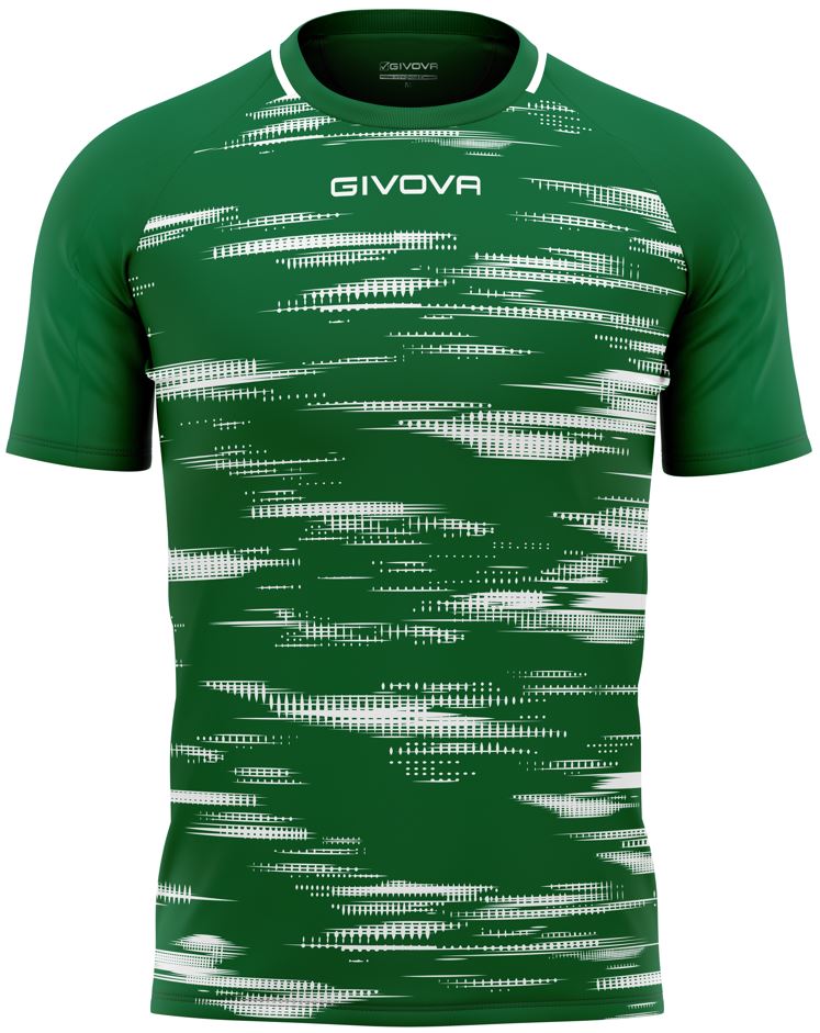 Sports T-shirt Givova Pixel Green-White S