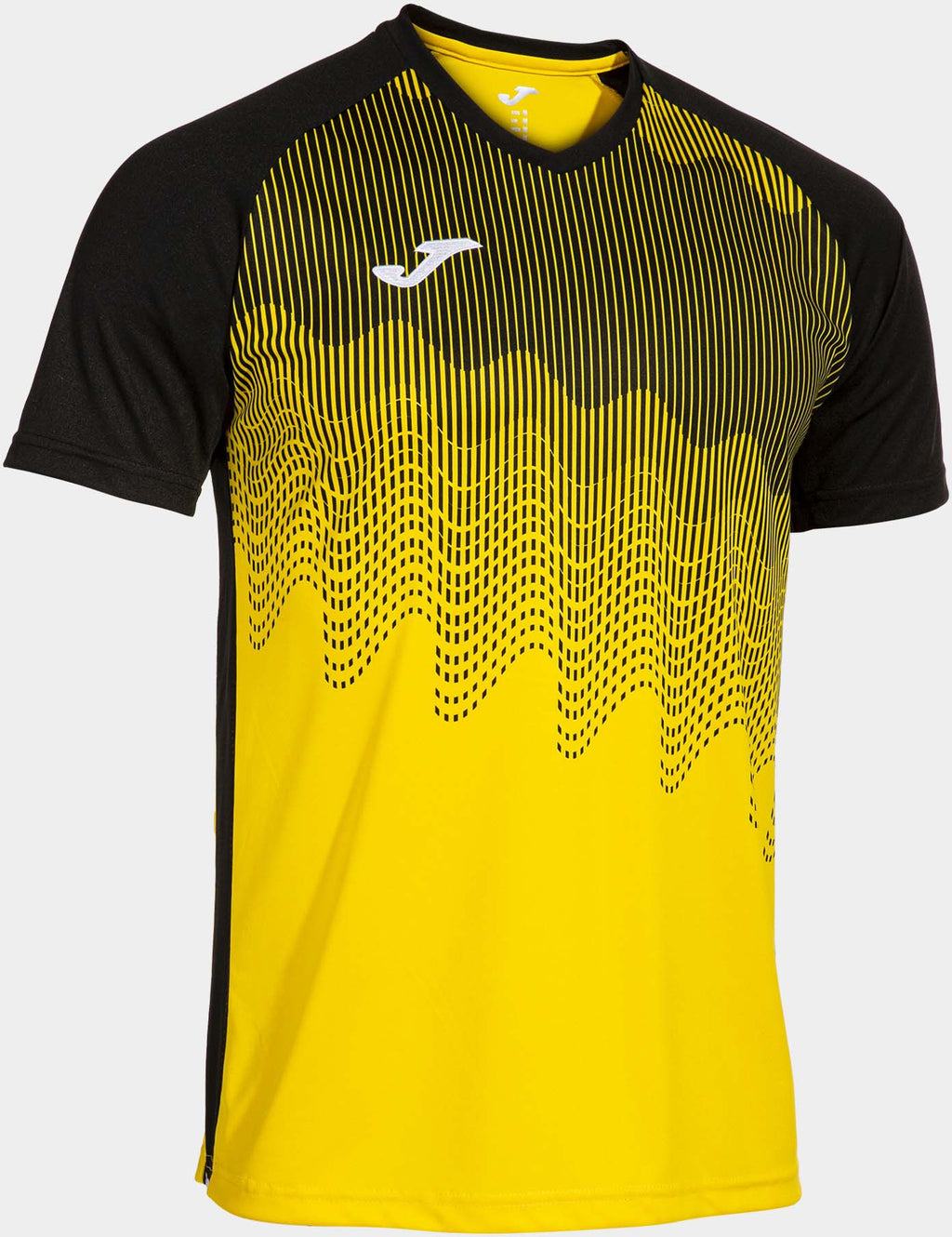 Men's T-shirt Joma Tiger Vi Yellow-Black, Xs