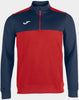 Sports Sweatshirt Joma Zipper Red-Navy, Xs