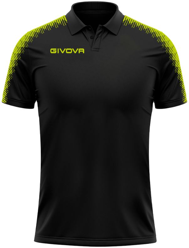 Sports polo shirt Givova Black L