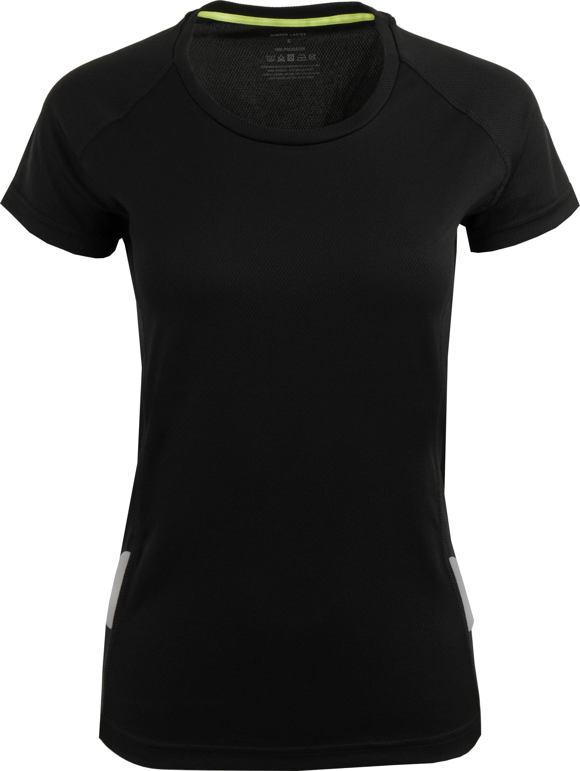 Camiseta deportiva jersey mujer negro s