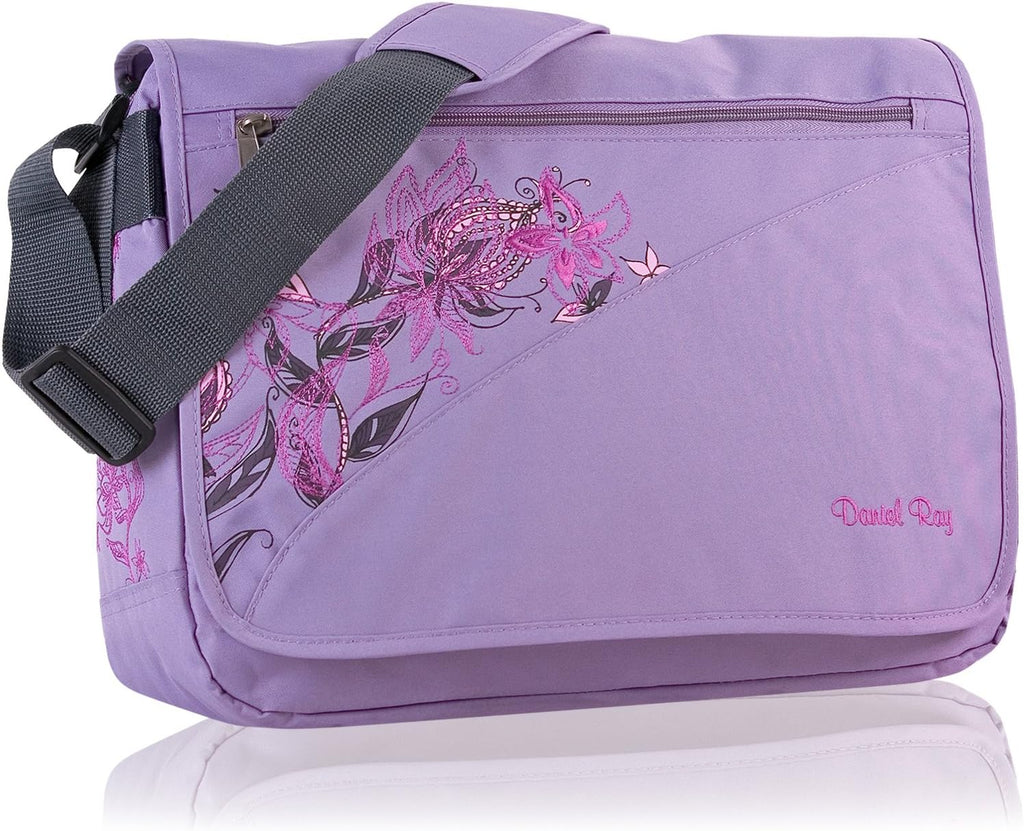 Bag Daniel Ray Shoulder Flower Laptop Bag Lilac,