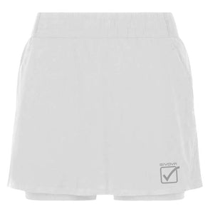 Women's Sports Skirt Givova Padel Fitness White M