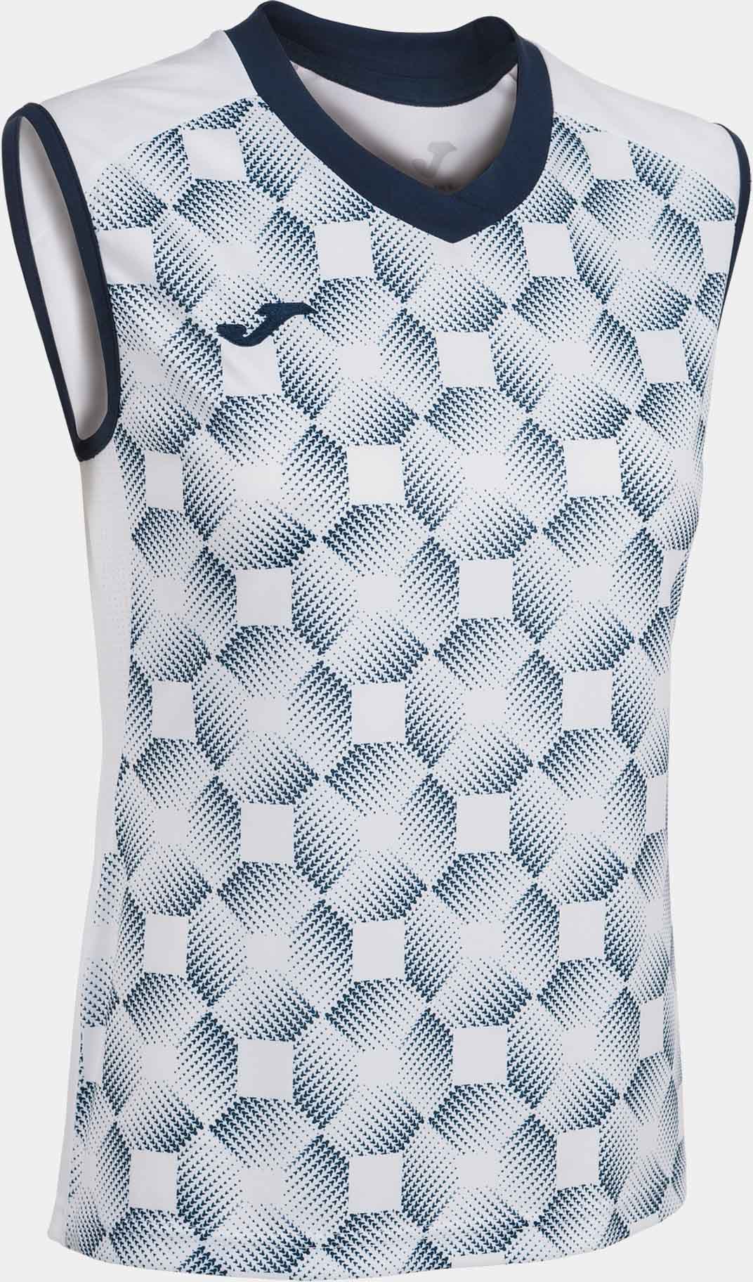 Women's T-shirt Joma Supernova Iii Sleeveless Shirt White Navy white/blue XL