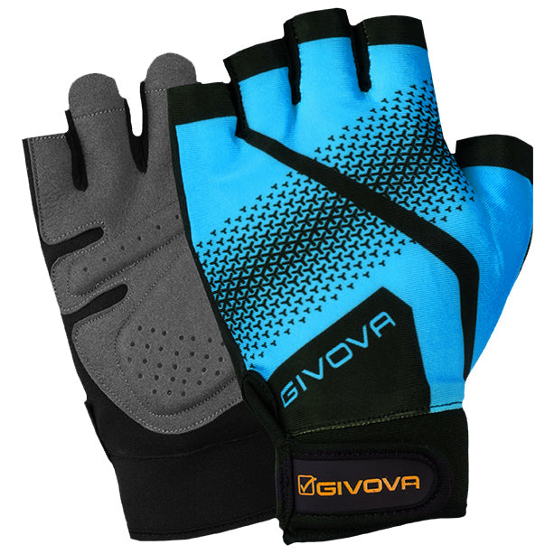 Training Gloves Givova Gym Turquoise-Black S