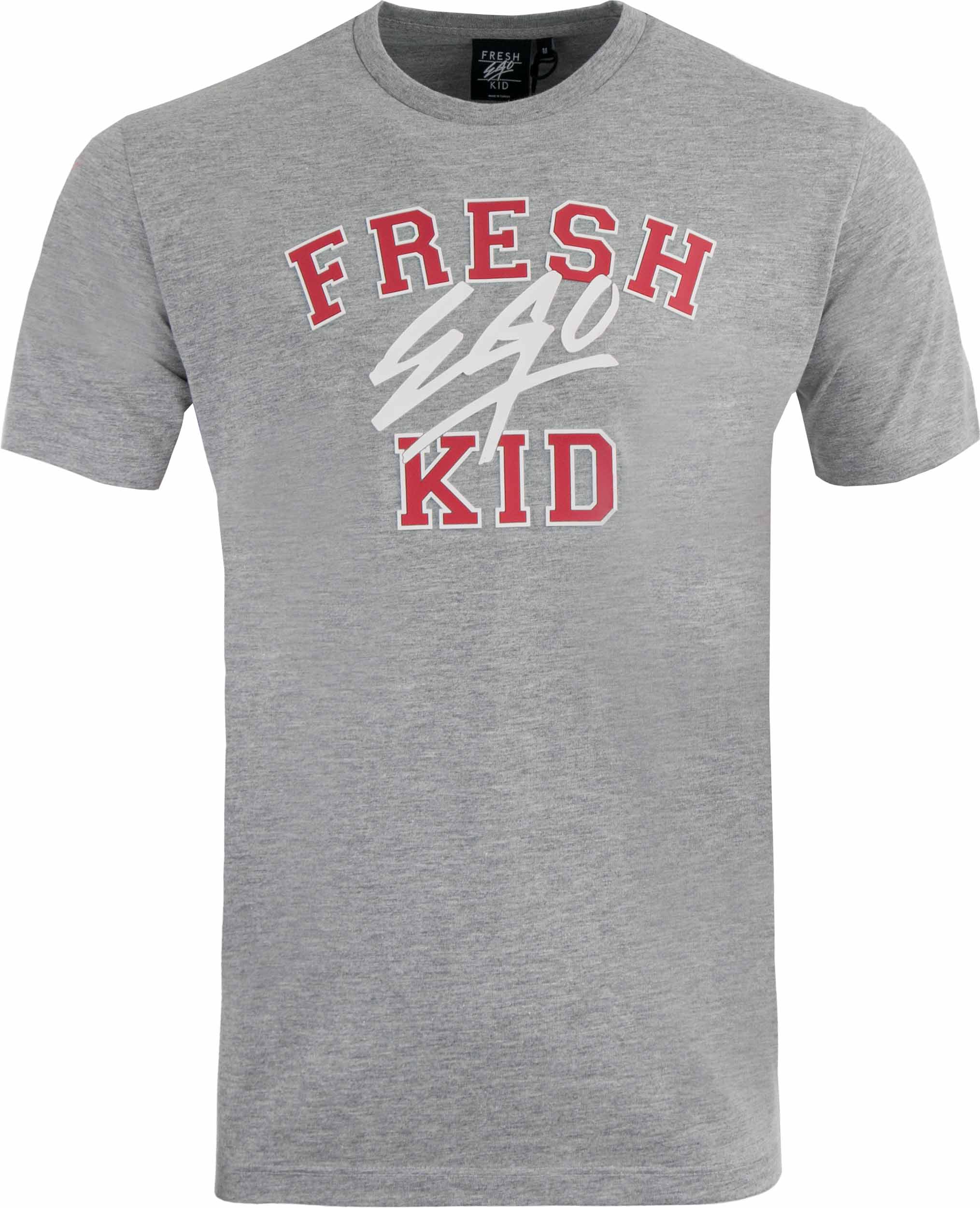 Triko Fresh Eko Kid Varsity Logo T-Shirt Gray M