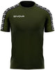 Sports T-shirt Givova Cotton Band Army Green, S