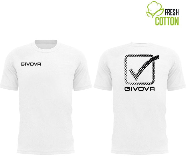 Cotton T-shirt Givova Cubo White L