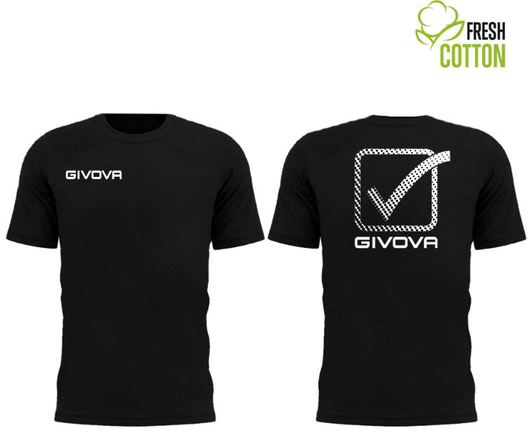 Cotton T-shirt Givova Cubo Black L