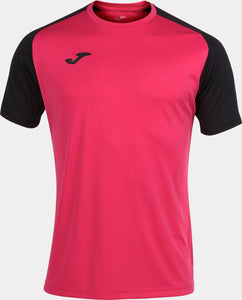 Sports T-shirt Joma Academy Iv Fuchsia-Black Xl