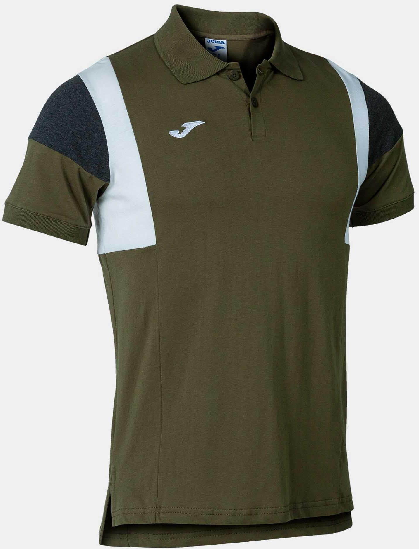 T-léine spóirt joma sleeve polo khaki khaki m