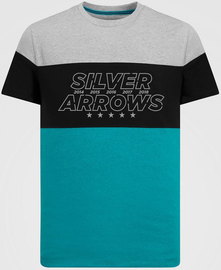 T-shirt Mercedes Heren Grote Grafische Multicolor XS