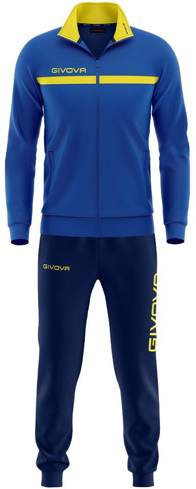 Socraigh Spóirt Givova Tuta One Zip Blue Iomlán XL
