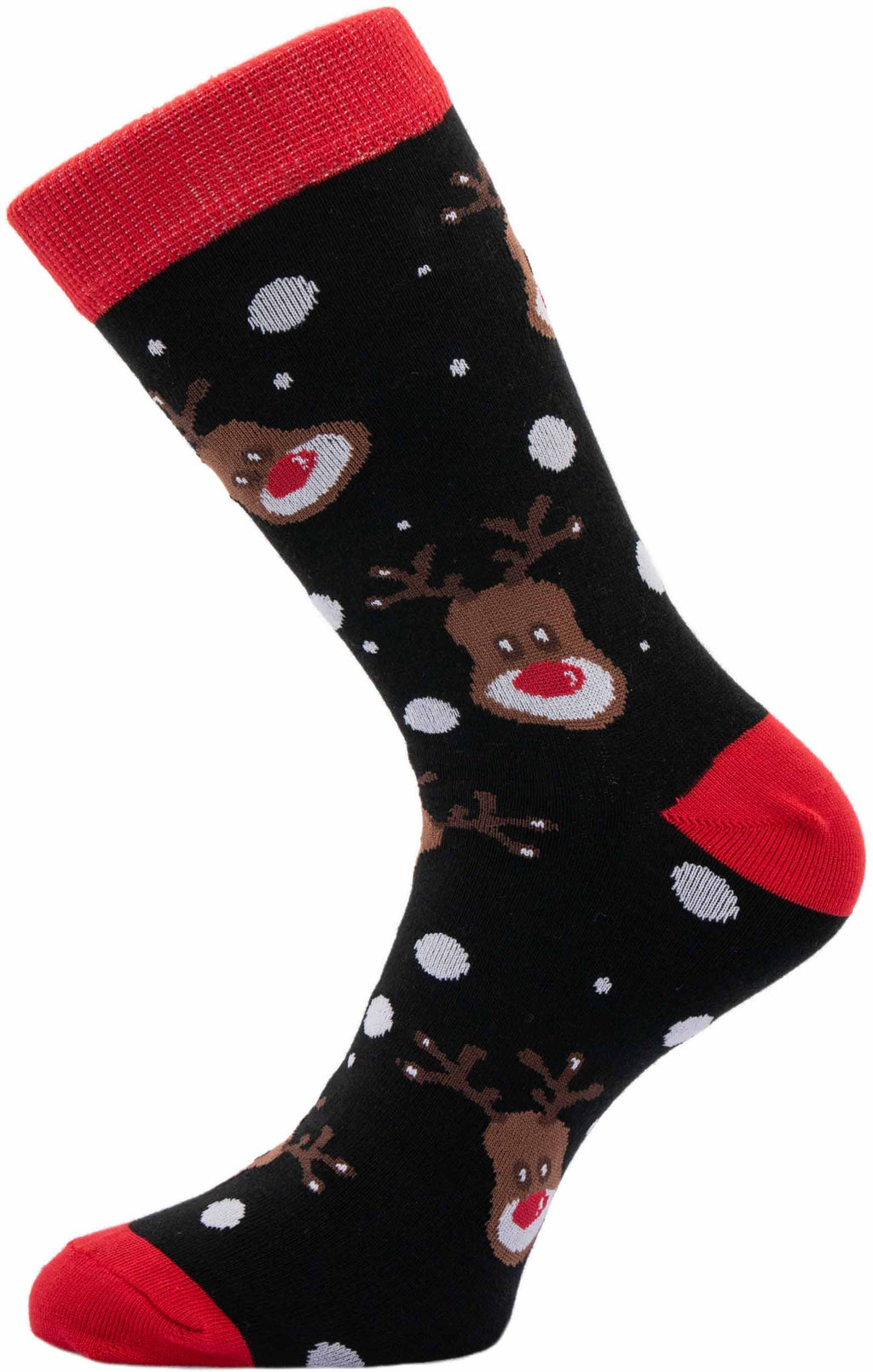 Men's Christmas Socks Reindeer Black 42-46