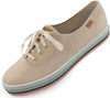 Women's Shoes Keds Wms Triple Stripe Foxing Line Natural Gold 40