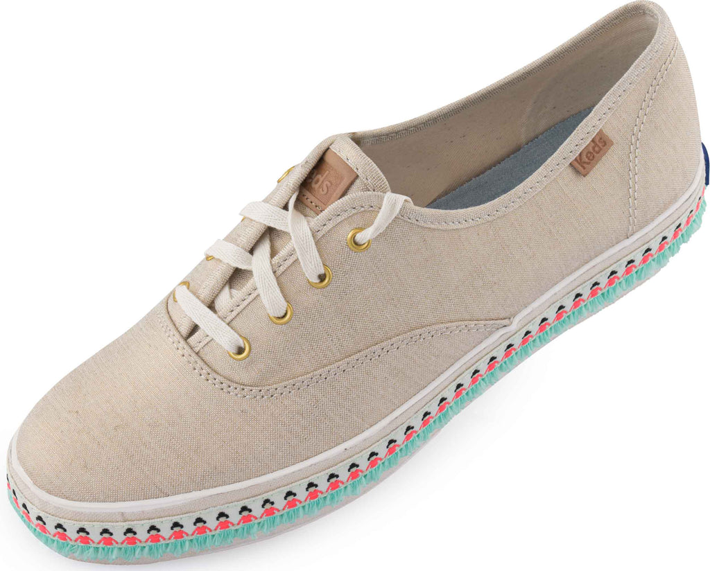 Women's Shoes Keds Wms Triple Kick Foxing Natural Gold 38