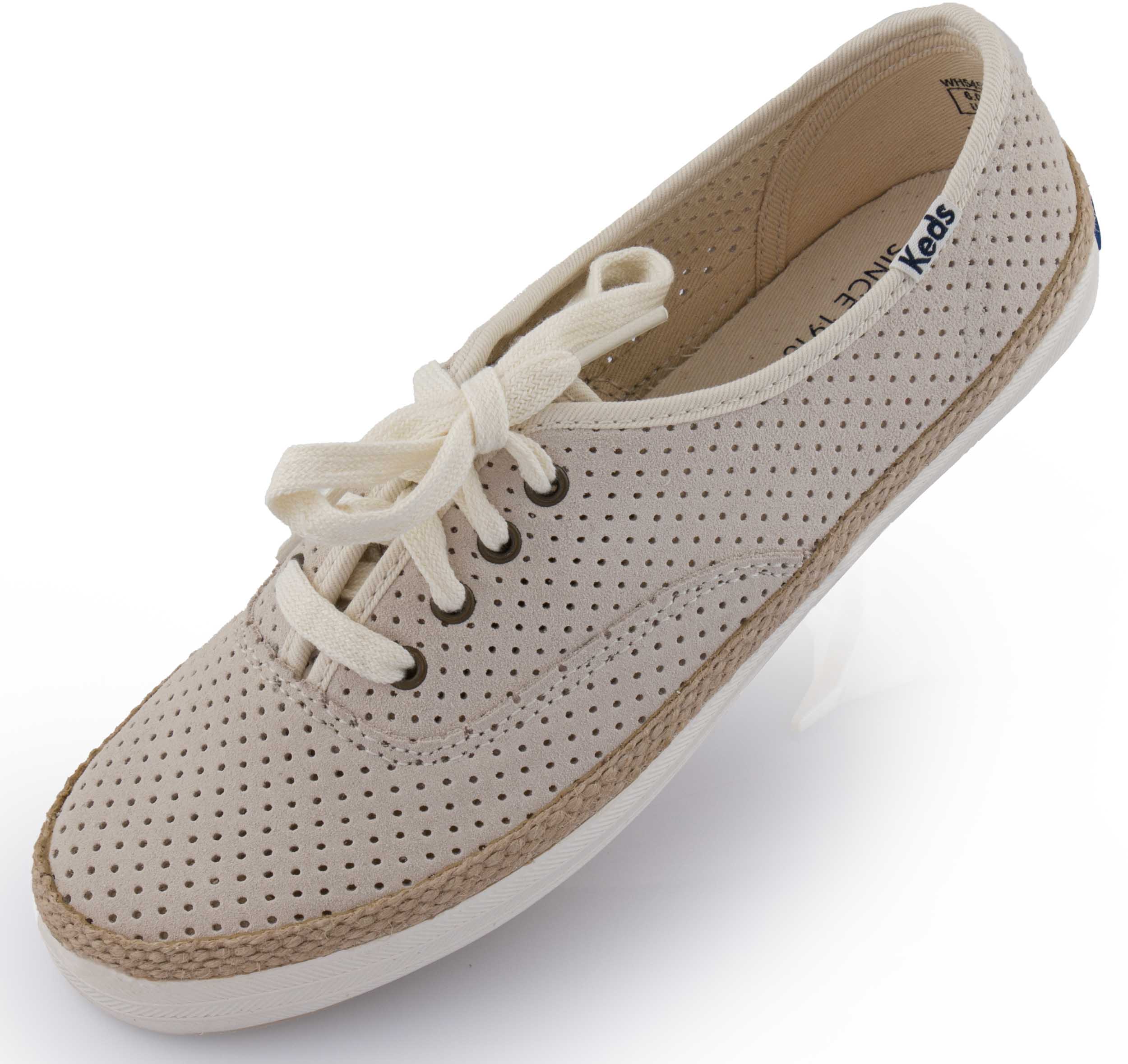 Shoes Keds Wms Champion Perf Suede Beige, 36