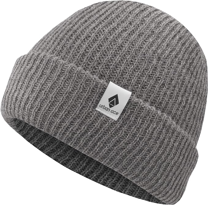 Winter Cap Urban Ace Unisex Crew Beanies Charcoal,