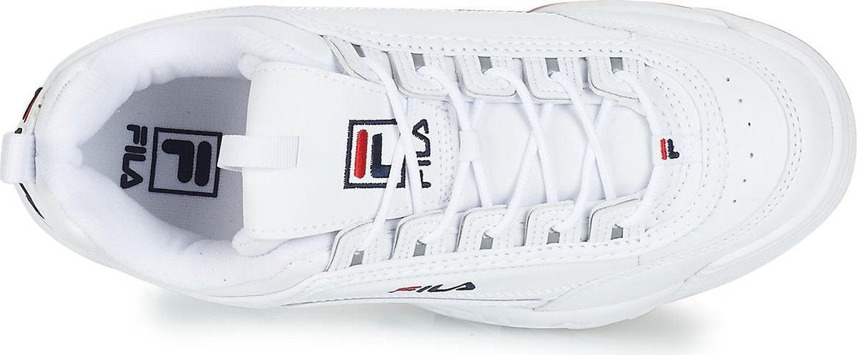 Fila Disruptor II White Navy Red Women