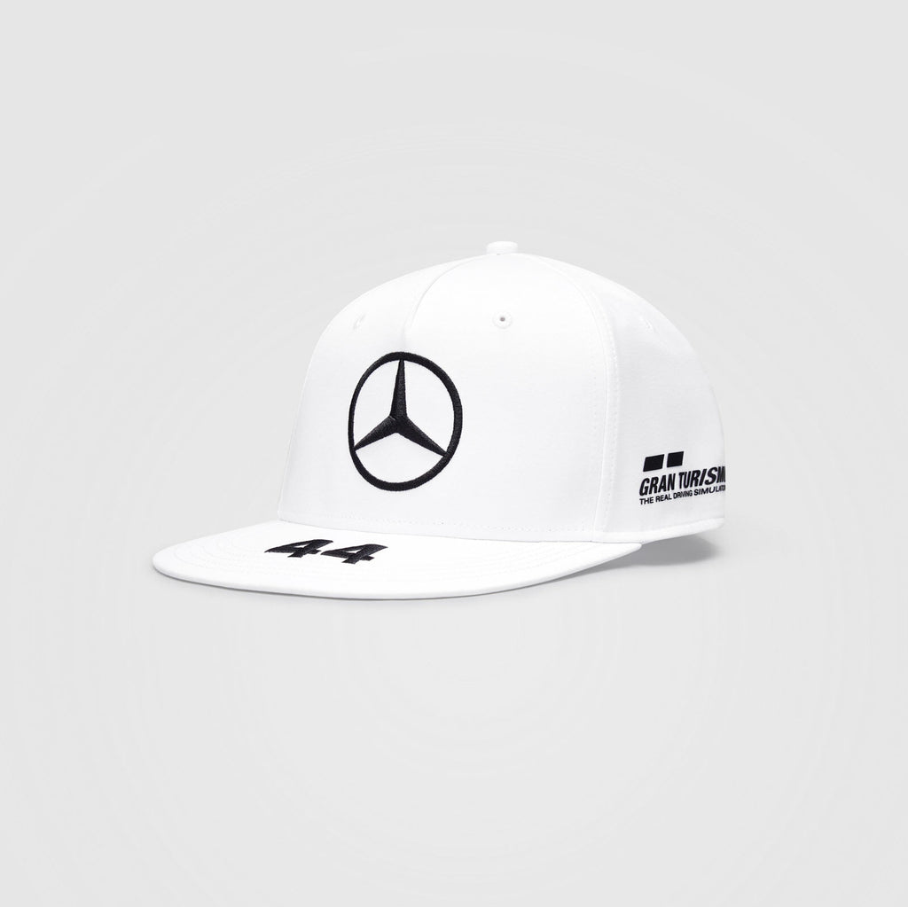 Mercedes Petronas 2021 Lewis Hamilton Flatbrim White Cap